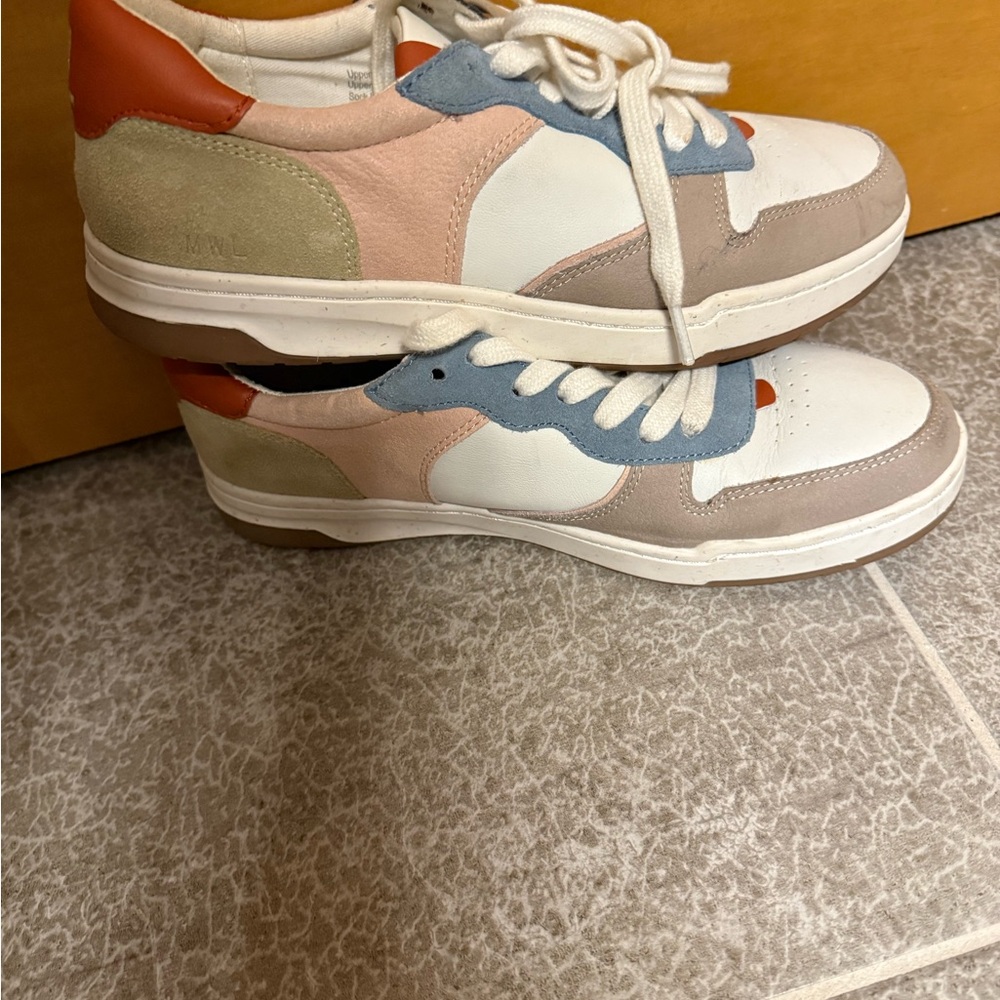 Madewell Multicolor Sneakers - White, Blue, Brown, Red - Picture 3 of 6